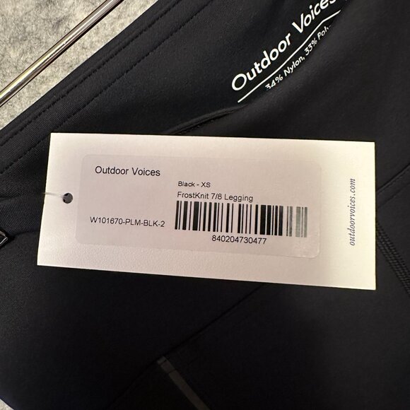 Outdoor Voices FrostKnit 7/8 Legging Black Sz XS - Picture 4 of 4